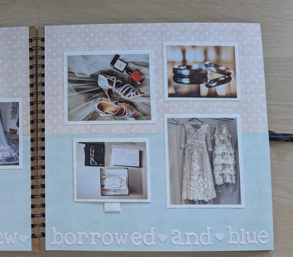 scrapbook page by craisymissdaisy from wedding memory book 