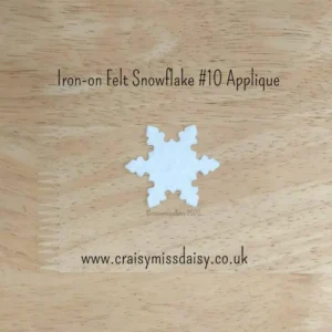 craisymissdaisy small iron on snowflake #10