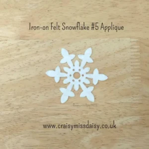 craisymissdaisy medium iron on snowflake #5