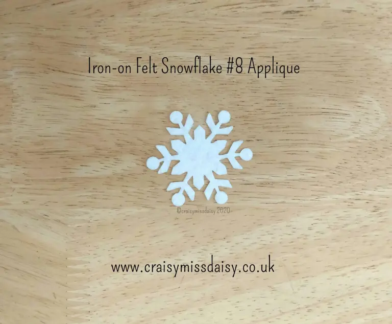 snowflake 8 craisymissdaisy small iron on snowflake #8