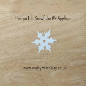 craisymissdaisy small iron on snowflake #9